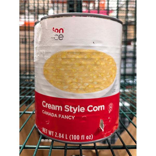 Gordon Choice Cream Style Corn 2.84L - Lot of 4 | Can 16