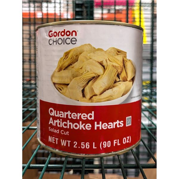 Gordon Choice Quartered Artichoke Hearts 2.56L - Lot of 3 | EC3