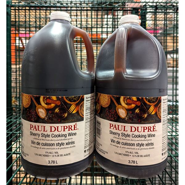 Paul Dupre Sherry Style Cooking Wine 3.78L - Lot of 2 | EC3