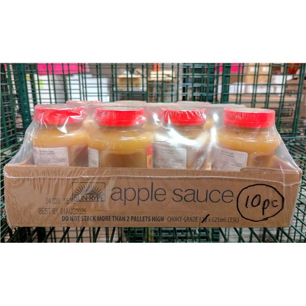 SunRype Apple Sauce 625mL - Lot of 10 | EC4