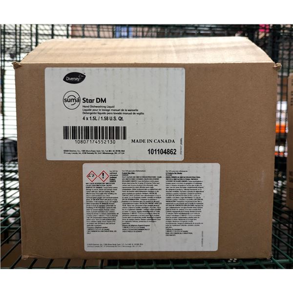 Diversey Star DM Hand Dishwashing Liquid 1.5L - Lot of 4 ( 1 case ) | EC1