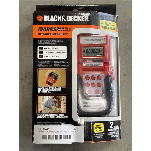 NEW BLACK AND DECKER LASER DISTANCE MEASURE