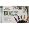 Image 2 : 11 SETS OF PREXTEX ULTRA BRIGHT INDOOR/OUTDOOR HOLIDAY LIGHTS, 10 PACKS OF 100, AND ONE PACK OF 50