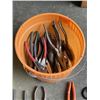 Image 3 : BUCKET OF PLIERS AND PAIR OF SCISSORS
