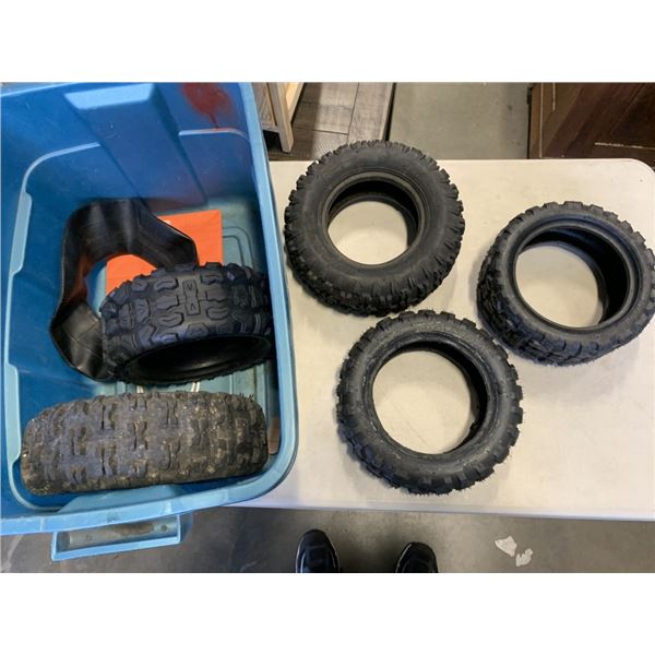 TOTE OF SCOOTER TIRES