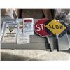Image 1 : RADIO FREQUENCY WARNING SIGNS AND STOP/SLOW SIGNS