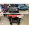 Image 1 : JOBMATE FOLDING PLASTIC SAWHORSE AND ASSORTED BAGS