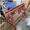 Image 1 : 2 METAL SAW HORSES 48" WIDE
