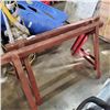 Image 4 : 2 METAL SAW HORSES 48" WIDE
