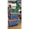 Image 2 : LARGE LOT OF PLASTIC BINS AND TOTES