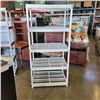 Image 1 : 5 TIIER PLASTIC SHELVING UNIT