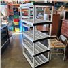 Image 4 : 5 TIIER PLASTIC SHELVING UNIT