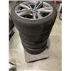Image 1 : SET OF FOUR BMW TIRES ON RIMS, SIZE 225/40R19