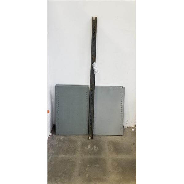 FIVE SHELF METAL RACK, 3' X 2' X 6'