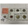 Image 1 : 7 CAN REMEMBRANCE DAY COINS POPPIES + WAIT FOR ME FLANDERS FIELD