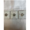 Image 2 : 3 CAN SILVER .800 DIIMES GEORGE V 1928 1929 1930 LOW MINTAGE