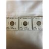 Image 1 : 3 CAN VINTAGE SILVER DIMES 1910 EDWARD VII 1913 + 1919 GEORGE V  .925 SILVER
