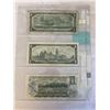 Image 2 : LAST 3 ISSUES OF CANADIAN $1 BILLS; 1954, 1967, 1973