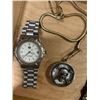 Image 2 : CIGAR BOX WITH DESIGNER WATCHES, SKULL POCKET WATCH, TAG, GUESS AND GUCCI, UNAUTHENTICATED