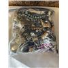 Image 2 : LARGE BAG OF ASSORTED COSTUME JEWELRY AND PARTS