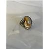 Image 1 : VINTAGE STERLING SILVER HAND CRAFTED FILIGREE W/ LACE AGATE STONE RING
