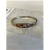 Image 1 : MEXICAN STERLING SILVER W/ ABALSTONE INLAID BANGLE MARKED TAXCO MEXICO