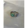 Image 1 : 925 STERLING SLVER W/ TURQUOISE STONE RING