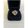 Image 1 : STERLING SILVER RING WITH QUARTZ STONES, MARKED .925