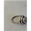 Image 2 : STERLING SILVER WITH MOONSTONE RING MARKED 'HSH'