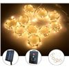 Image 1 : SOLAR POWERED 100 LED STRING LIGHTS 236.22INCH X 118.11INCH, 8 LIGHTING MODES