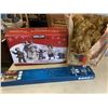 Image 1 : CHRISTMAS FIGURE SET WITH LAWN STAKES AND TINSEL