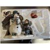 Image 2 : CHRISTMAS FIGURE SET WITH LAWN STAKES AND TINSEL