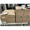 Image 1 : WHITE PLASTIC CONTAINERS WITH LIDS, 24OZ, 1000 PCS
