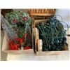Image 1 : 2 BOXES OF LIGHTS AND GARLAND DECOR