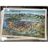 Image 1 : VANCOUVER AND WORLD MAPS, LAMINATED, 9PCS TOTAL