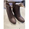 Image 2 : NEW ADDISON SIZE 9 COFFEE ANKLE BOOTS