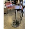 Image 2 : PAIR OF CHERRY WOOD AND METAL GAS LIFT STOOLS