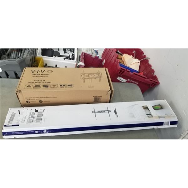 VIVO BOLT DOWN TV STAND AND LARGE TV WALL MOUNT