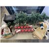 Image 1 : XMAS TREE, DECORATIVE BALLS AND SANTA'S