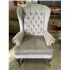 Image 1 : VINTAGE STUDDED WINGBACK CHAIR