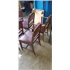 Image 3 : 6 DINING CHAIRS WITH LEATHER SEATS