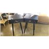 Image 1 : PAIR OF BLACK 1 DRAWER NIGHTSTANDS