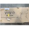 Image 1 : VIVO BLACK AND VINTAGE BROWN WOOD 47X24 ELECTRIC DESK