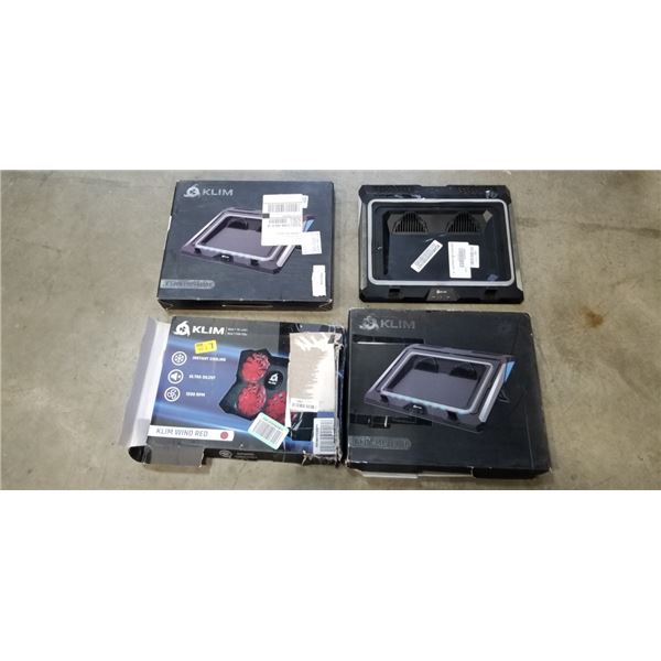 ASSORTED KLIM LAPTOP COOLING PADS