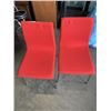 Image 1 : PAIR OF RED CHAIRS