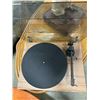 Image 1 : PRO-JECT T1BTX WALNUT TURNTABLE - MISSING  NEEDLE, AND POWER CORD, RETAIL $529
