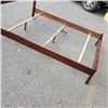 Image 2 : MODERN QUEENSIZE BEDFRAME WITH LEATHER HEADBOARD
