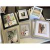 Image 2 : 3 CANDLE HOLDERS AND ASSOERTMENT OF FRAMES