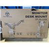 Image 3 : TECH ORBITS DESK MONITOR MOUNT, VIVO CLAMP ON DESK EXTENSION, AND PC MOUNT
