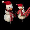 Image 2 : 4 LAWN SNOWMAN ACCORDIAN FIGURES